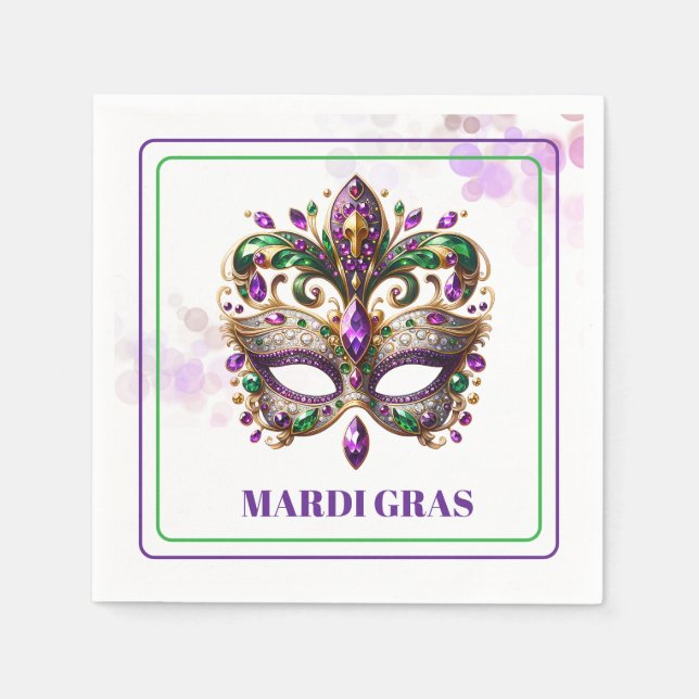 Mardi Gras Paper Napkins (Front)