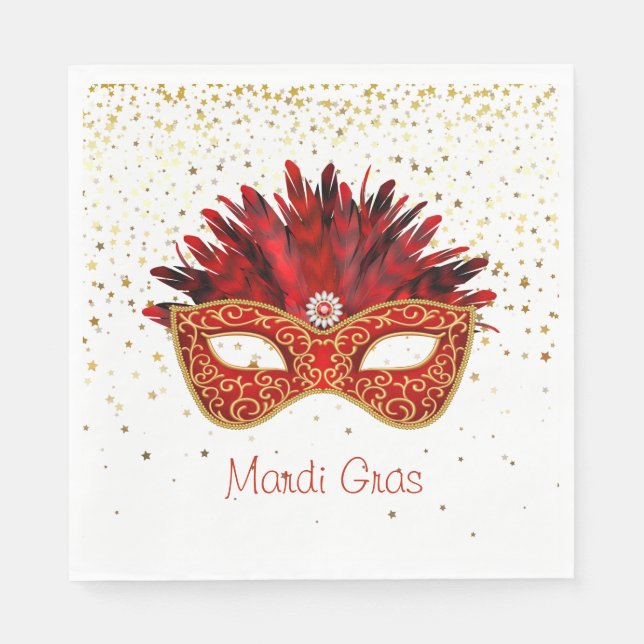 Mardi Gras Paper Napkins (Front)