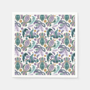 Mardi Gras Paper Napkins, Masquerade Party Napkin