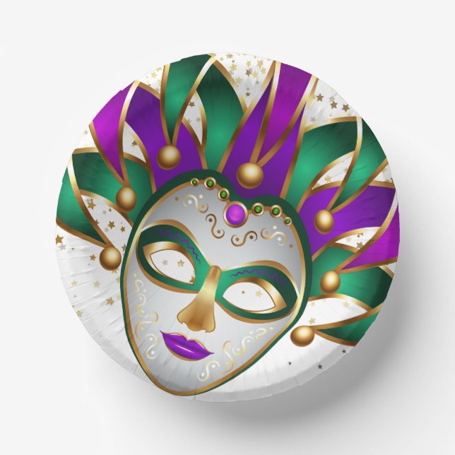 Mardi Gras  Paper Plate (Front)
