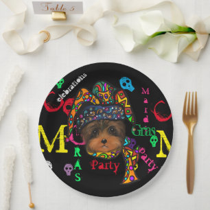 Mardi GRAS Paper Plate
