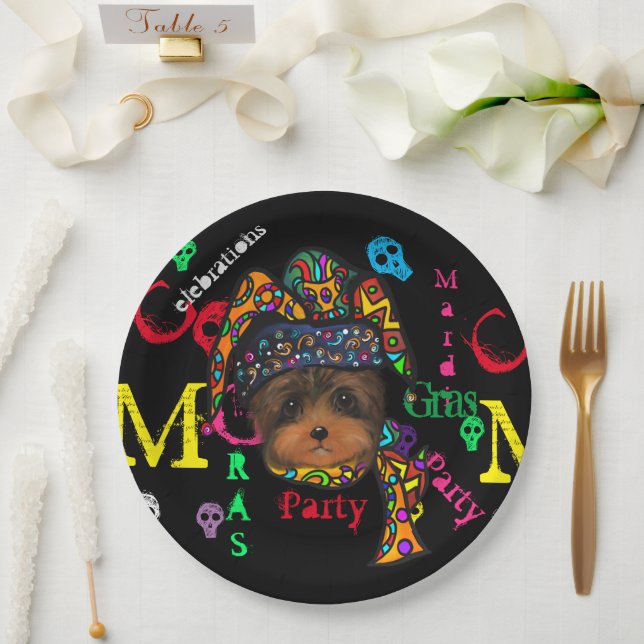 Mardi GRAS    Paper Plate (Wedding)
