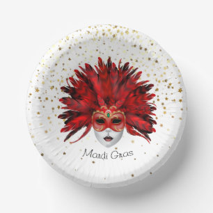 Mardi Gras  Paper Plate