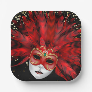 Mardi Gras Paper Plate