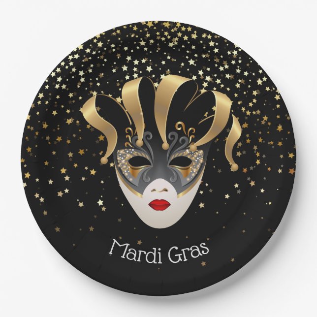 Mardi Gras Paper Plates (Front)