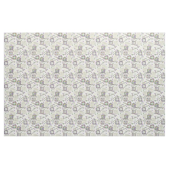 Mardi Gras Parade Route Celebration Fabric (Fat Quarter)