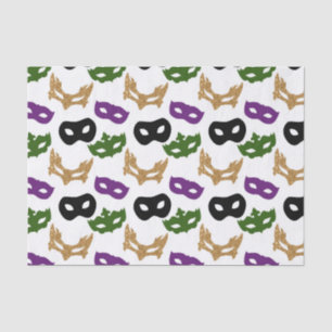 Mardi Gras Party Colourful Carnival Masks NOLA Tissue Paper