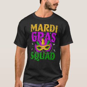Mardi Gras Party Costume Women Men Mardi Gras Squa T-Shirt
