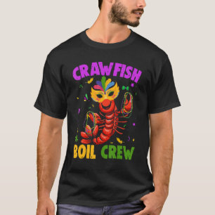 Mardi Gras Party Crawfish Boil Crew Jester Mask B T-Shirt