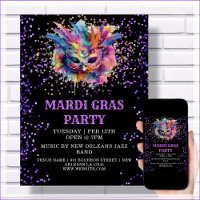 Mardi Gras Party Glitter Event