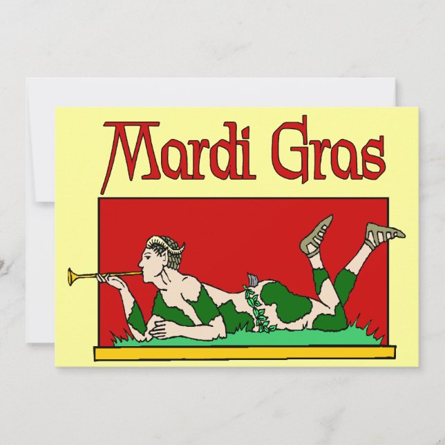Mardi Gras Party Invitation (Front)