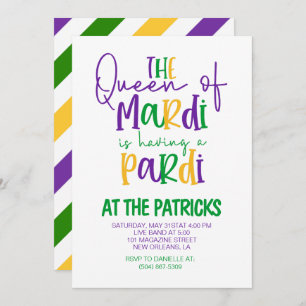 Mardi Gras Party Invitation