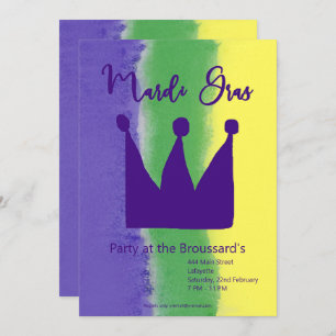 Mardi Gras Party Invitation