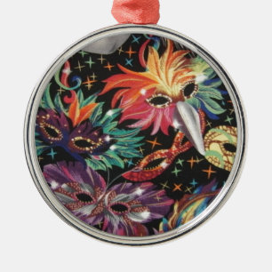 Mardi Gras Party Metal Ornament