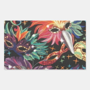 Mardi Gras Party Sticker