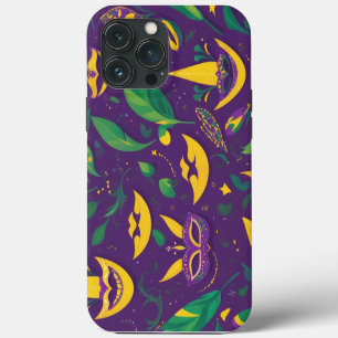 Mardi Gras Pattern Masquerade iPhone 13 Pro Max Case