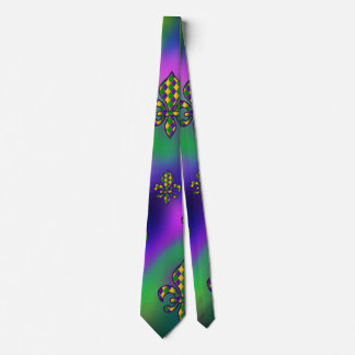 Mardi Gras Pattern Tie