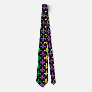 Mardi Gras Patterned Tie