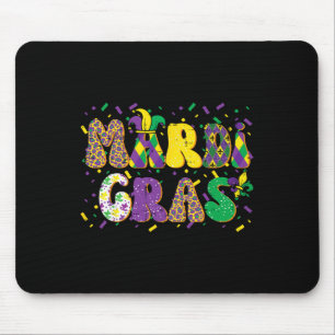 Mardi Gras Patterns Jester Carnival Parade Women K Mouse Pad