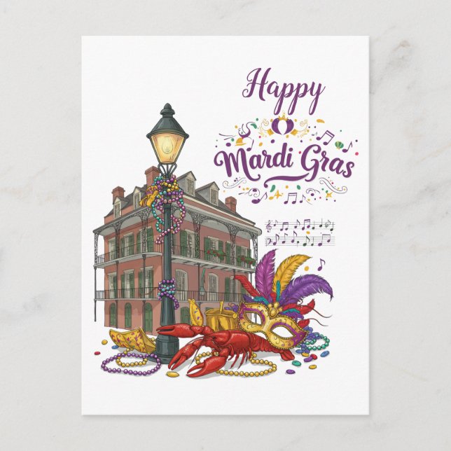 Mardi Gras Postcard (Front)