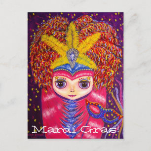 Mardi Gras! Postcard