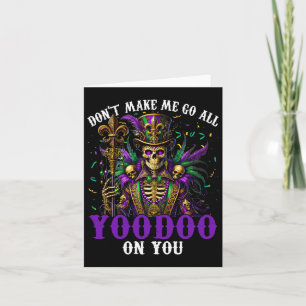 Mardi Gras Priest Top Hat New Orleans Witch Doctor Card