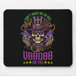 Mardi Gras Priest Top Hat New Orleans Witch Doctor Mouse Pad