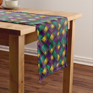 Mardi Gras Print Long Table Runner