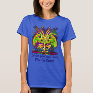 Mardi Gras Queen 3 view notes below T-Shirt