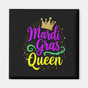 Mardi Gras Queen For Girls And Women  Magnet