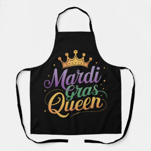 Mardi Gras Queen Parade Costume Party  Apron