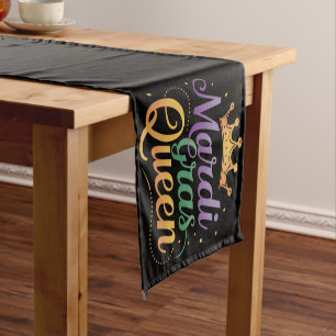 Mardi Gras Queen Parade Costume Party  Short Table Runner