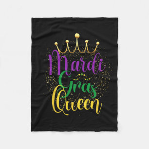 Mardi Gras Queen Parade Costume Party Women Gift M Fleece Blanket