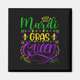 Mardi Gras Queen Parade Costume Party Women Mardi  Magnet