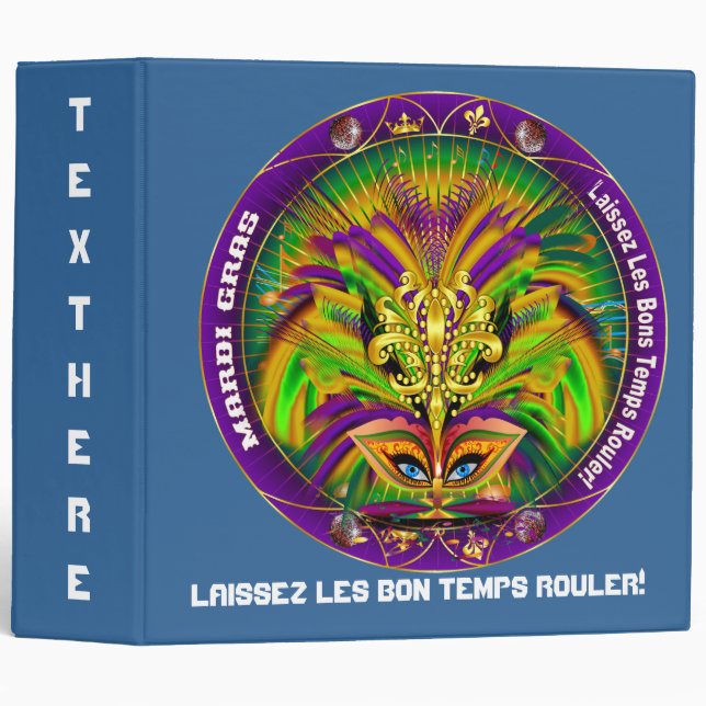 Mardi Gras Queen Style 2 View Notes Plse Binder (Front/Spine)