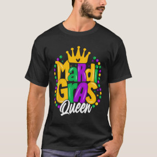 Mardi Gras Queen Womens Mardi Gras  T-Shirt