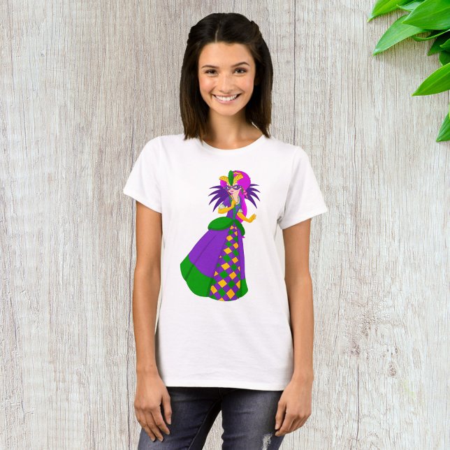 Mardi Gras Queen Womens T-Shirt (Creator Uploaded)