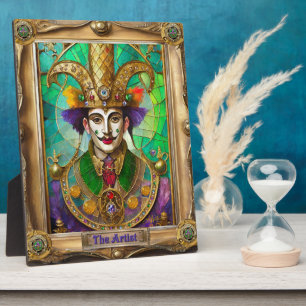 Mardi Gras Realm Portraits - The Artist Dali Plaque