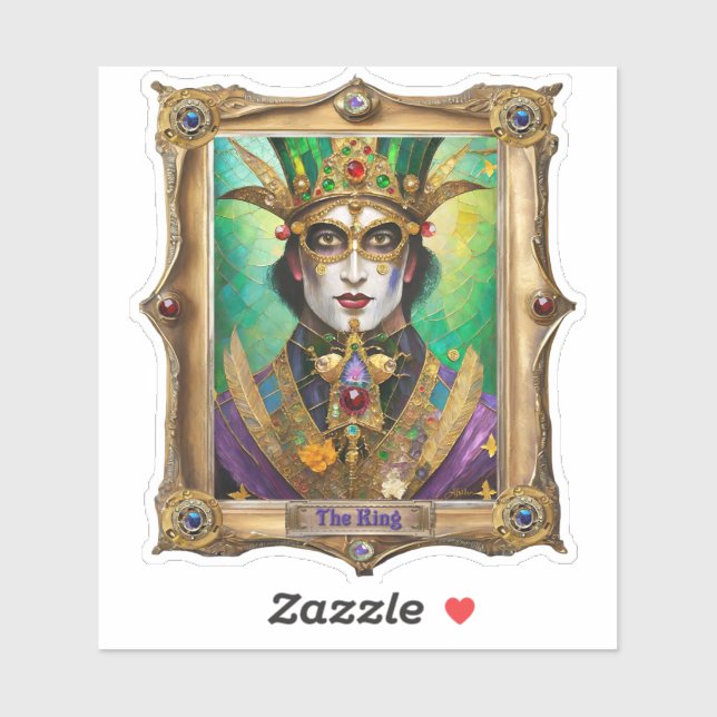 Mardi Gras Realm Portraits - The King (Sheet)