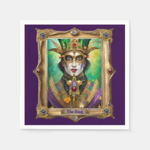 Mardi Gras Realm Portraits - The King Napkin