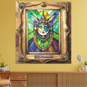 Mardi Gras Realm Portraits - The Priestess Canvas Print