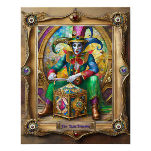 Mardi Gras Realm Portraits - The Time Traveler Poster