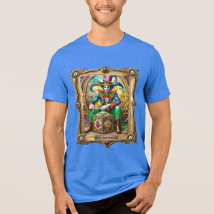 Mardi Gras Realm Portraits - The Time Traveller Tri-Blend Shirt