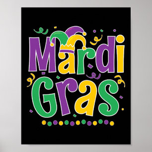 Mardi Gras Shirt Fun 2025 Mardi Gras Party Kids Me Poster
