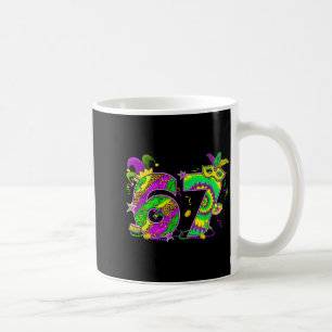 Mardi Gras Six Seven 6 7 Matching Costume Couple M Coffee Mug