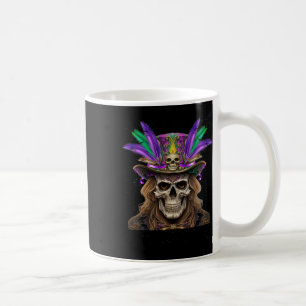Mardi Gras Skull Top Hat New Orleans Witch Doctor  Coffee Mug