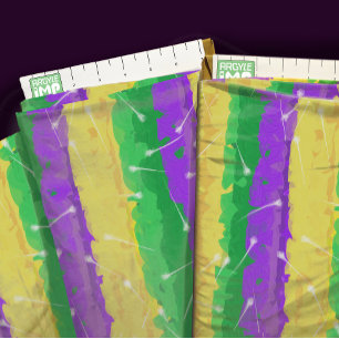 Mardi Gras Sparkle Flounce - Mardi Gras Colours Fabric
