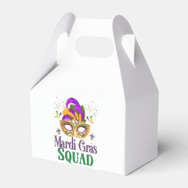 Mardi Gras Squad Favor Box (Front Side)