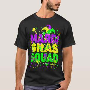 Mardi Gras Squad Party Outfit Funny Mardi Gras TSh T-Shirt