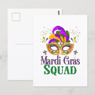 Mardi Gras Squad Postcard